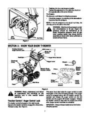 MTD White Outdoor 855 4×4 Snow Blower Owners Manual page 7