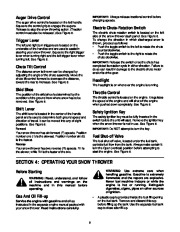 MTD White Outdoor 855 4×4 Snow Blower Owners Manual page 8