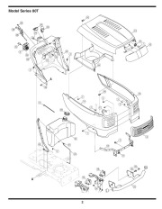 MTD 800 Series Automatic Garden Tractor Lawn Mower Parts List page 2