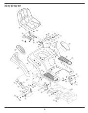MTD 800 Series Automatic Garden Tractor Lawn Mower Parts List page 4