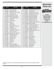 MTD 800 Series Automatic Garden Tractor Lawn Mower Parts List page 5