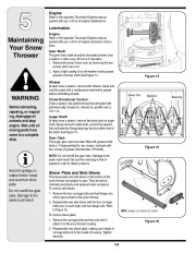 MTD White Outdoor H Style Snow Blower Owners Manual page 14