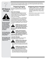 MTD White Outdoor H Style Snow Blower Owners Manual page 18