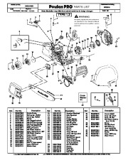 2006 Poulan Pro PP3516 Chainsaw Parts List page 1