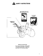 Toro 38052 521 Snowthrower Owners Manual, 1993 page 3