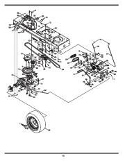 MTD 800 Hydrostatic Lawn Tractor Mower Parts List page 12