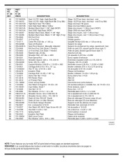 MTD 800 Hydrostatic Lawn Tractor Mower Parts List page 6