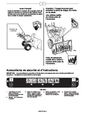 Toro 38645 Toro Power Max 1028 LE Snowthrower Manuel des Propriétaires, 2004 page 4