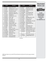 MTD 810 Hydrostatic Lawn Tractor Mower Parts List page 3