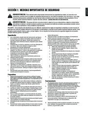 MTD Yard Man 285 298 E285 E295 Single Stage Snow Blower Owners Manual page 17