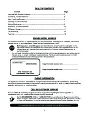 MTD Yard Man 285 298 E285 E295 Single Stage Snow Blower Owners Manual page 2