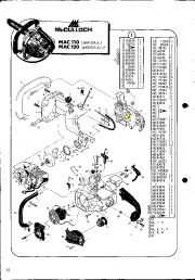 McCulloch Mac 110 120 Chainsaw Service Parts List page 1