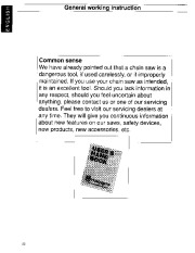 Husqvarna 36 41 Chainsaw Owners Manual, 1995,1996,1997,1998,1999,2000,2001,2002,2003,2004 page 22