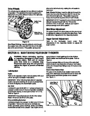 MTD White Outdoor Snow Boss 850W 1150W Snow Blower Owners Manual page 11