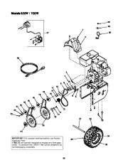 MTD White Outdoor Snow Boss 850W 1150W Snow Blower Owners Manual page 22