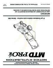 MTD Pro 560 Series 21 Inch Rotary Lawn Mower Owners Manual page 32