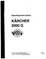 Kärcher Owners Manual page 1
