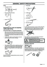 Husqvarna 346XP 353 Chainsaw Owners Manual, 2001,2002,2003,2004,2005,2006,2007,2008,2009 page 13