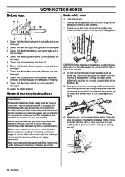 Husqvarna 346XP 353 Chainsaw Owners Manual, 2001,2002,2003,2004,2005,2006,2007,2008,2009 page 22