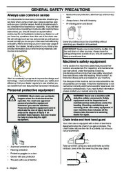 Husqvarna 346XP 353 Chainsaw Owners Manual, 2001,2002,2003,2004,2005,2006,2007,2008,2009 page 8