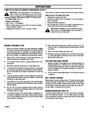 Husqvarna 521SSE 521SSR Snow Blower Owners Manual, 2006,2007,2008 page 17