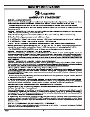 Husqvarna 521SSE 521SSR Snow Blower Owners Manual, 2006,2007,2008 page 8
