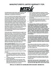 MTD 643 663 Snow Blower Owners Manual page 28