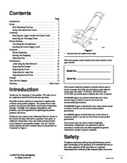 Toro 38025 1800 Power Curve Snowthrower Owners Manual, 2000 page 2