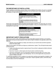 Honda SB2040 Snow Blower Owners Manual page 4