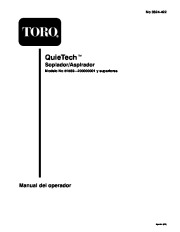 Toro 51589 Quiet Blower Vac Manual, 2000 page 1