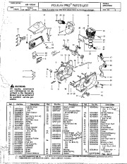 Poulan Pro Owners Manual, 1997 page 1