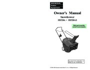 Honda HS520A HS520AS Snow Blower Owners Manual page 1
