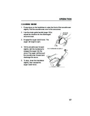 Honda HS520A HS520AS Snow Blower Owners Manual page 19