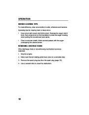 Honda HS520A HS520AS Snow Blower Owners Manual page 20