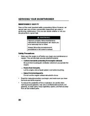 Honda HS520A HS520AS Snow Blower Owners Manual page 22