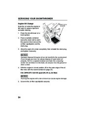 Honda HS520A HS520AS Snow Blower Owners Manual page 26