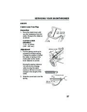 Honda HS520A HS520AS Snow Blower Owners Manual page 29