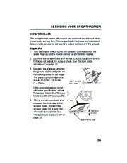 Honda HS520A HS520AS Snow Blower Owners Manual page 31