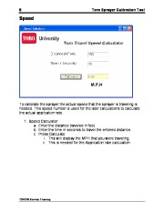 Toro Toro Sprayer Calibration Tool Catalog page 10