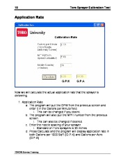 Toro Toro Sprayer Calibration Tool Catalog page 12