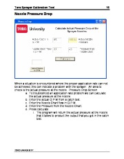 Toro Toro Sprayer Calibration Tool Catalog page 17