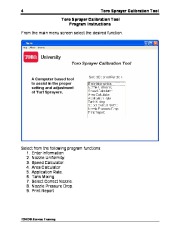 Toro Toro Sprayer Calibration Tool Catalog page 6