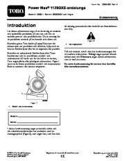 Toro 38651 Toro Power Max 1128 OXE Snowthrower Owners Manual, 2008 page 1