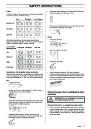 Husqvarna 365 372XP Chainsaw Owners Manual, 2002,2003,2004 page 11