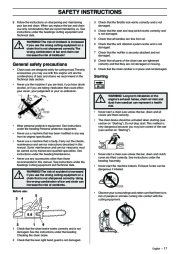 Husqvarna 365 372XP Chainsaw Owners Manual, 2002,2003,2004 page 17