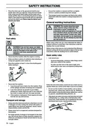 Husqvarna 365 372XP Chainsaw Owners Manual, 2002,2003,2004 page 18