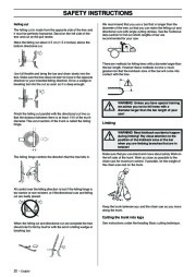 Husqvarna 365 372XP Chainsaw Owners Manual, 2002,2003,2004 page 22
