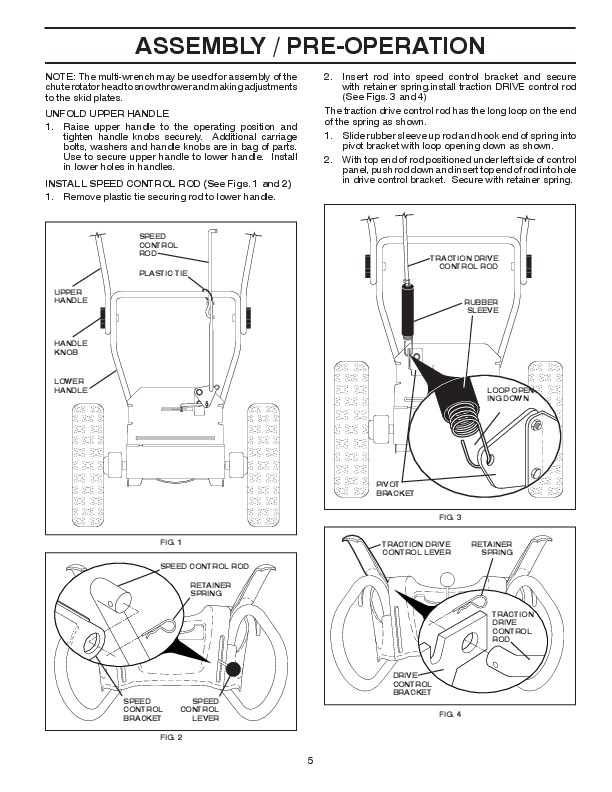 Poulan Pro XT1053ES 422085 Snow Blower Owners Manual, 2008