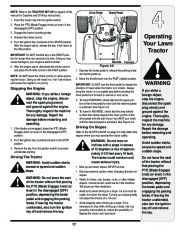 MTD Yard Man 614 Hydrostatic Tractor Lawn Mower Owners Manual page 17