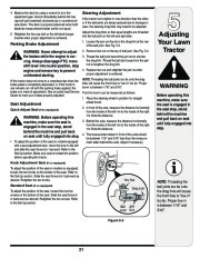 MTD Yard Man 614 Hydrostatic Tractor Lawn Mower Owners Manual page 21